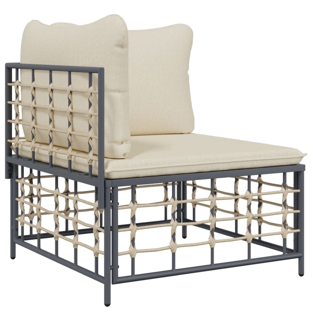 Garden Lounge Set Anthracite, Beige