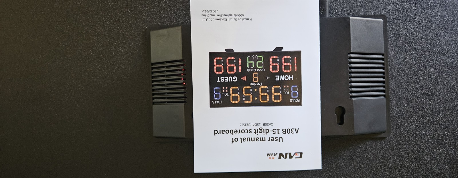 GANXIN A30N 15-DIGITAL SCOREBOARD WITH LED LIGHT NEW IN BOX