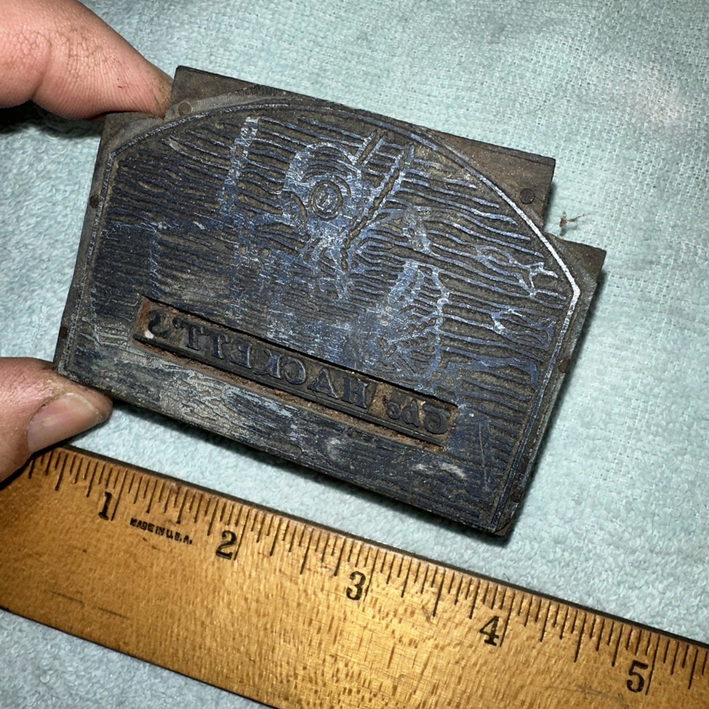 Printing Block “ Diver Underwater Scene “ Room For Type