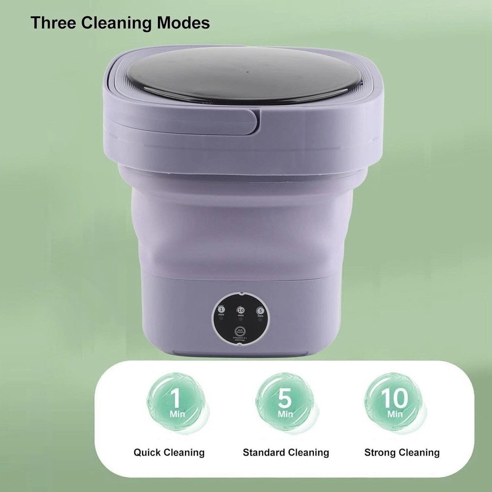 Small Portable Washing Machine, Mini Washer, 6.5L Foldable Small Washer
