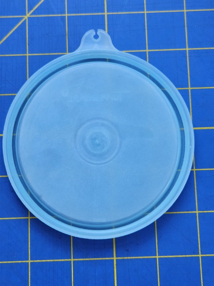 Tupperware Replacement Lid 215-17 Sheer Teal Blue (Fits 4" Container)