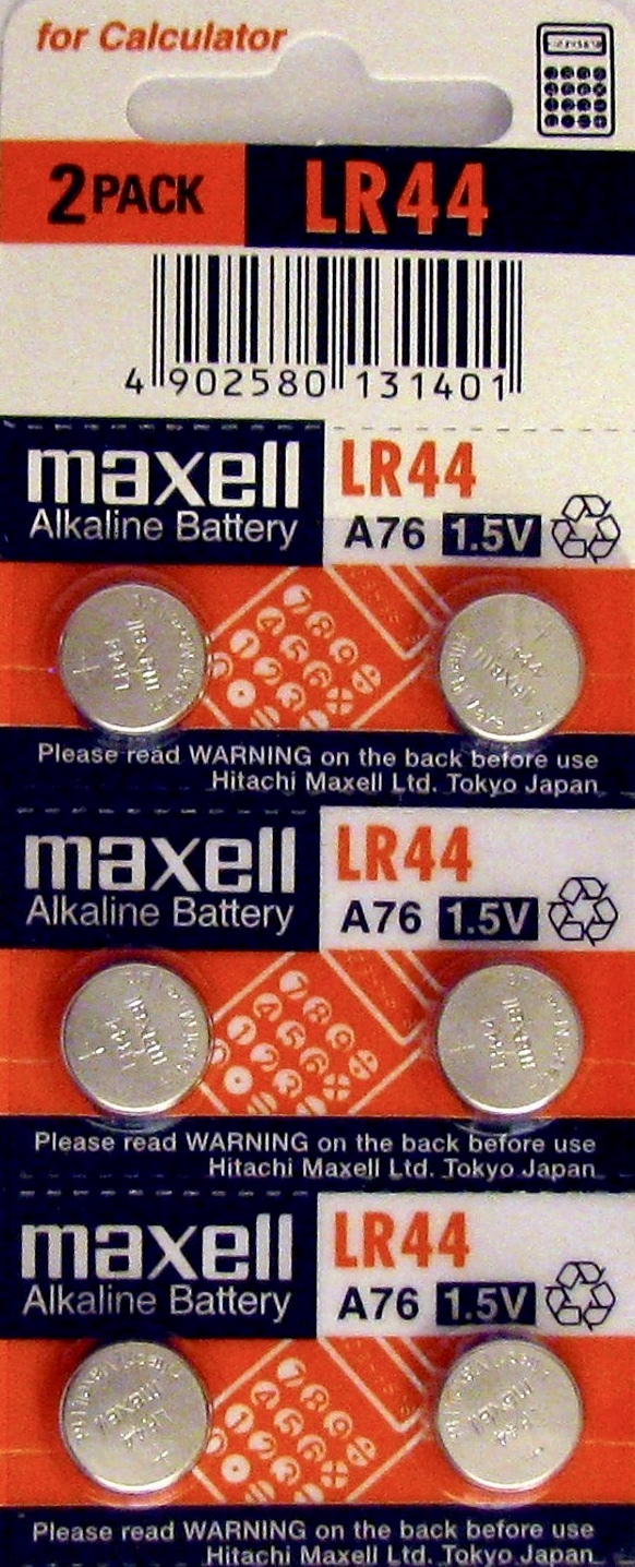 LR44 Maxell (6 piece) LR44 MAXELL A76 L1154 AG13 357 New Alkaline Battery