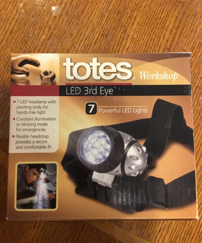 new totes workshop 7-LED flashlight headlamp