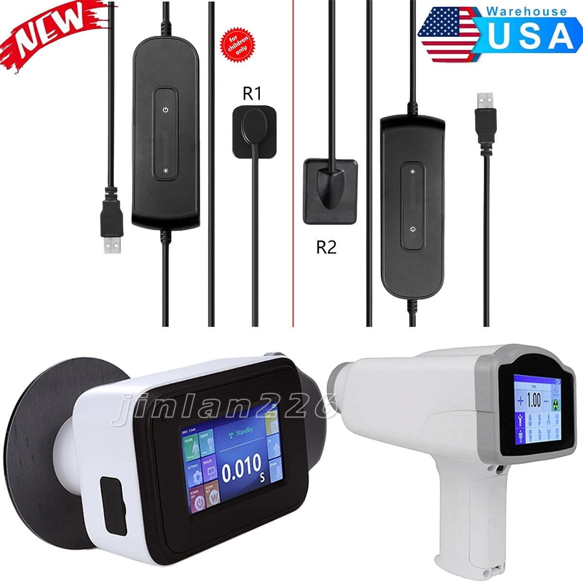 Dental X Portable Ray Digital Machine Rayos No Shield /Digital Sensor Size 1/2