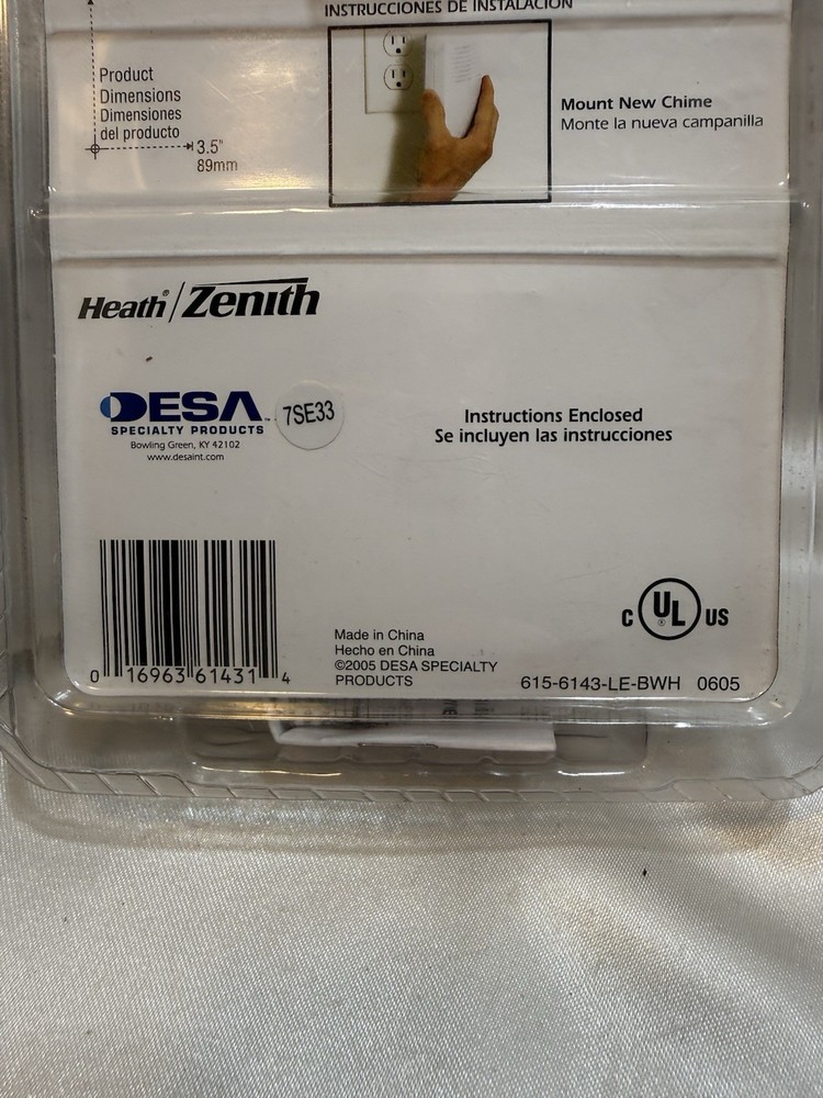 Wireless Door-Bell 2 Basic Note Accessory Chime LE-6143-A 3002