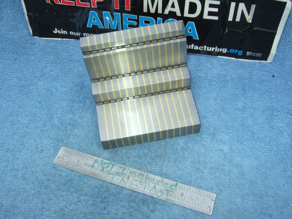 ANGLE PLATE PRECISION MAGNETIC TRANSFER BLOCK 3X3X3 STEPPED TOOLMAKER G. SCHERR