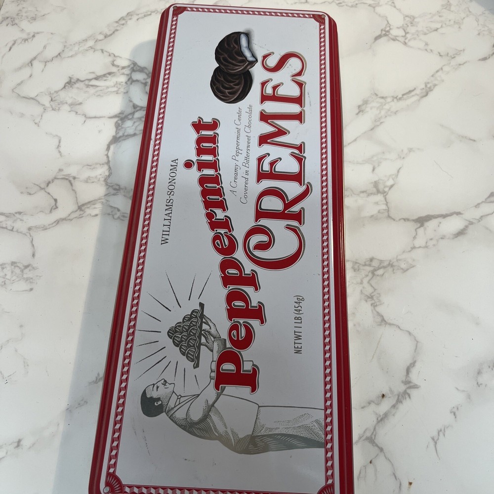 Williams Sonoma Peppermint Cremes 1 Lb Tin