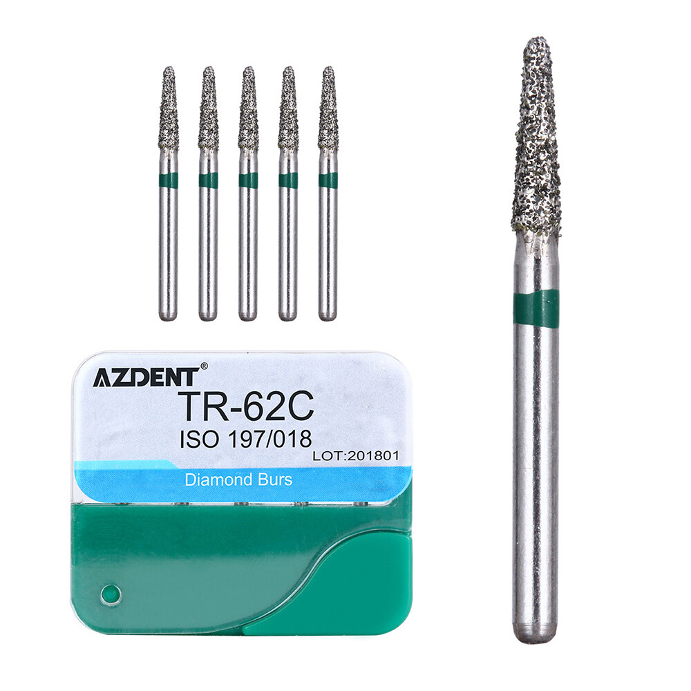 100Pzas Dental Fresas Dentales de Diamante FG Mezclado 20 Tamaño