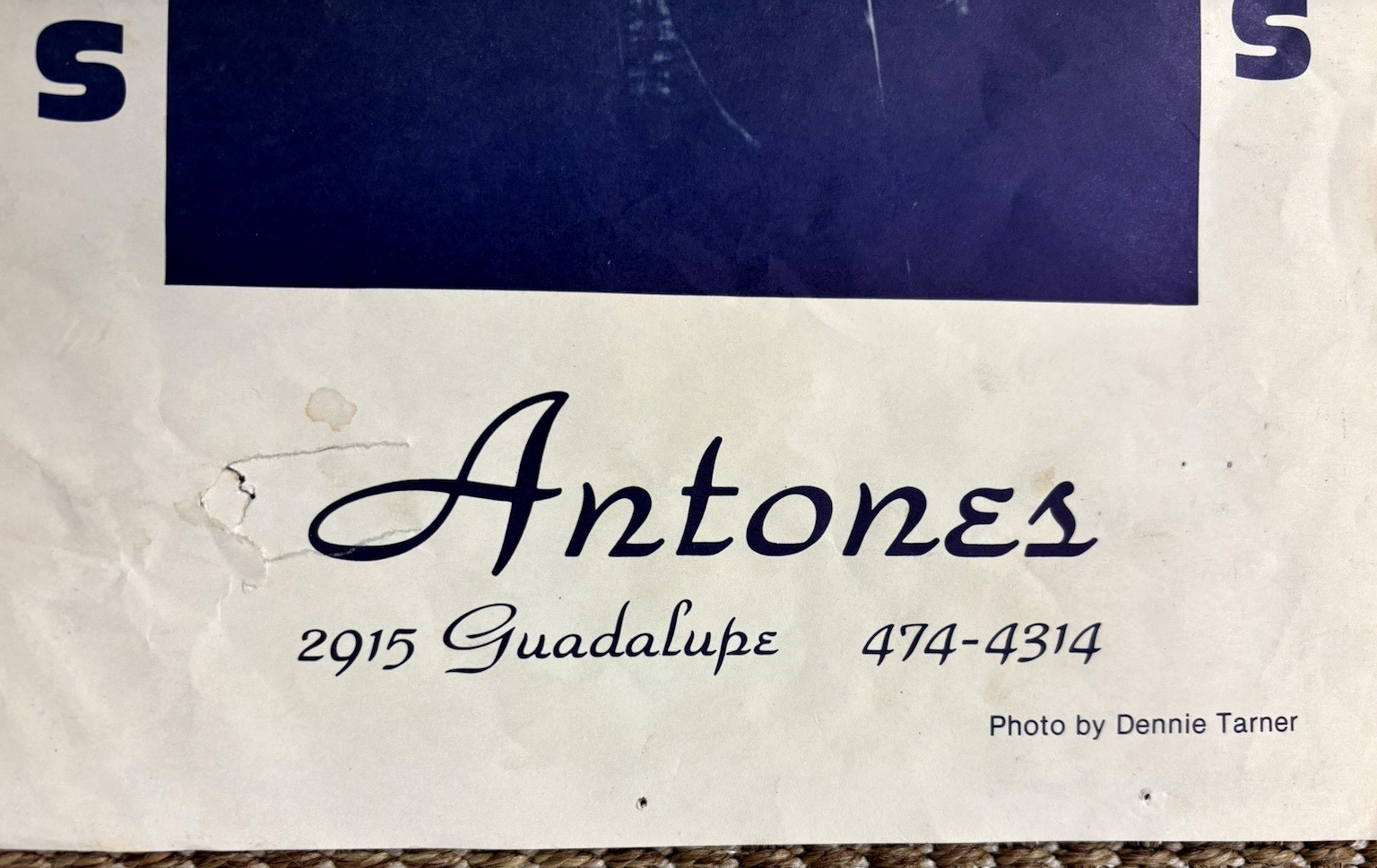 Vintage Cobras Thursdays Antone's Poster - Photo by Dennie Tarner