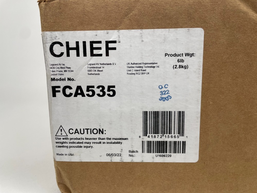Chief FCA535 Left / Right Speaker Accessory Mount