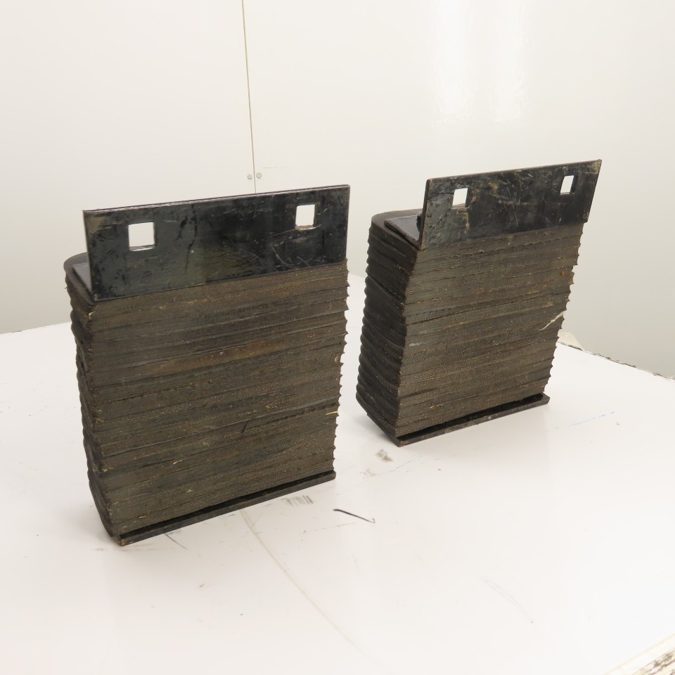 10" x 10" Laminated Rubber Loading Dock Bumpers Set Of 2