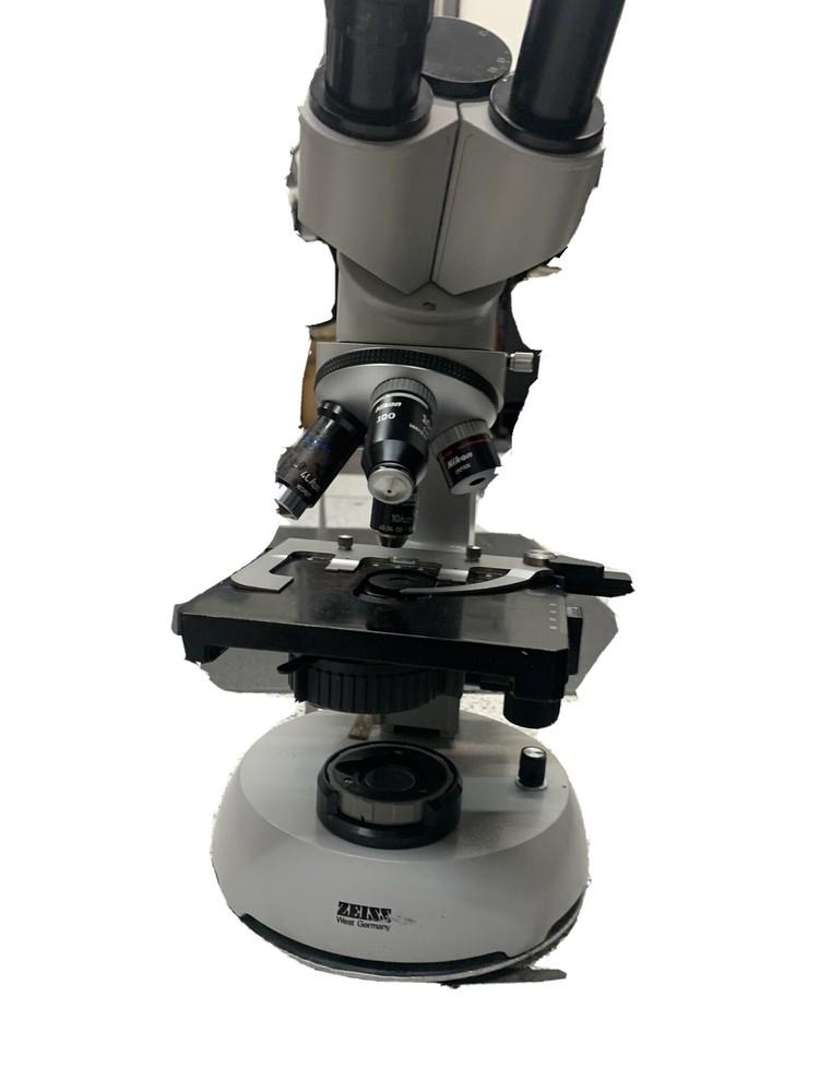 Vintage Carl Zeiss microscope, Standard, binocular
