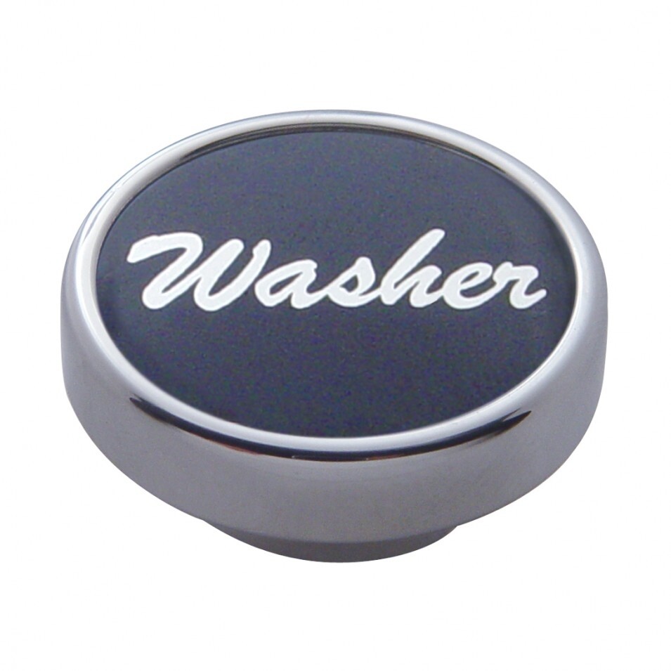 "Washer" Dash Knob - Black Aluminum Sticker