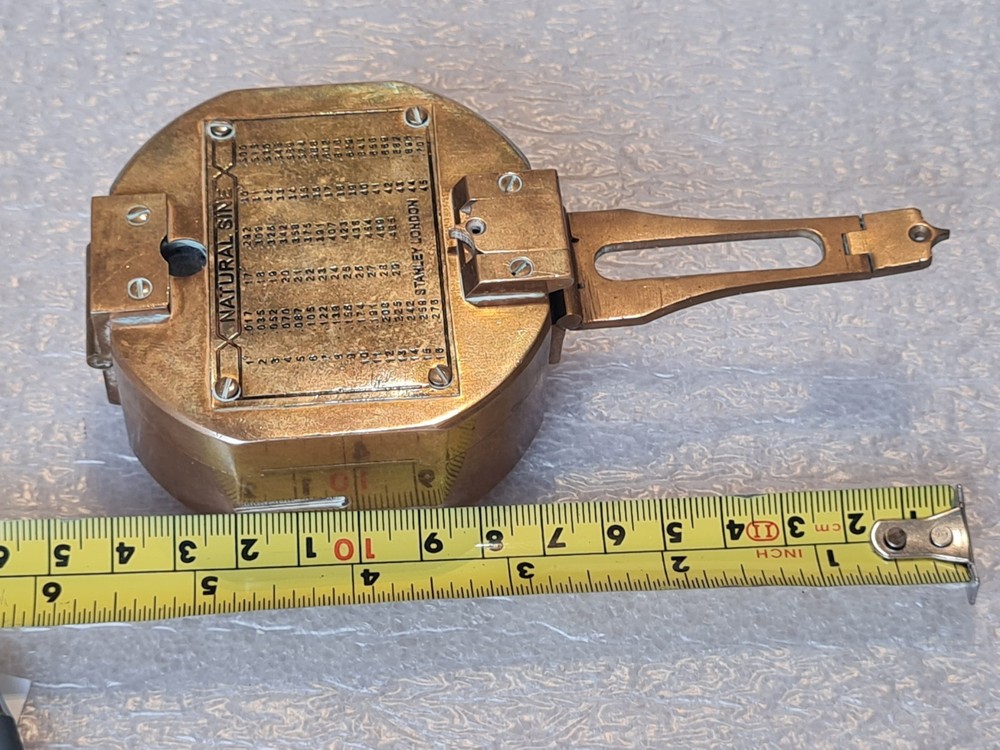 Vintage Stanley Brass Navigation Compass - Maritime