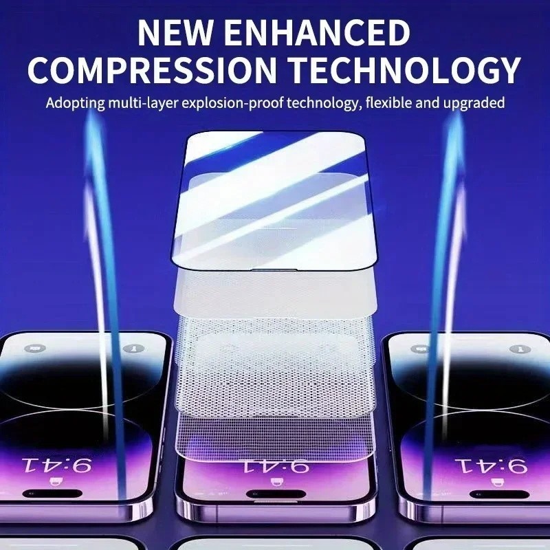 2-Pack Screen Protector for iPhone 16 15 14 Pro Max with Easy Installation Tool