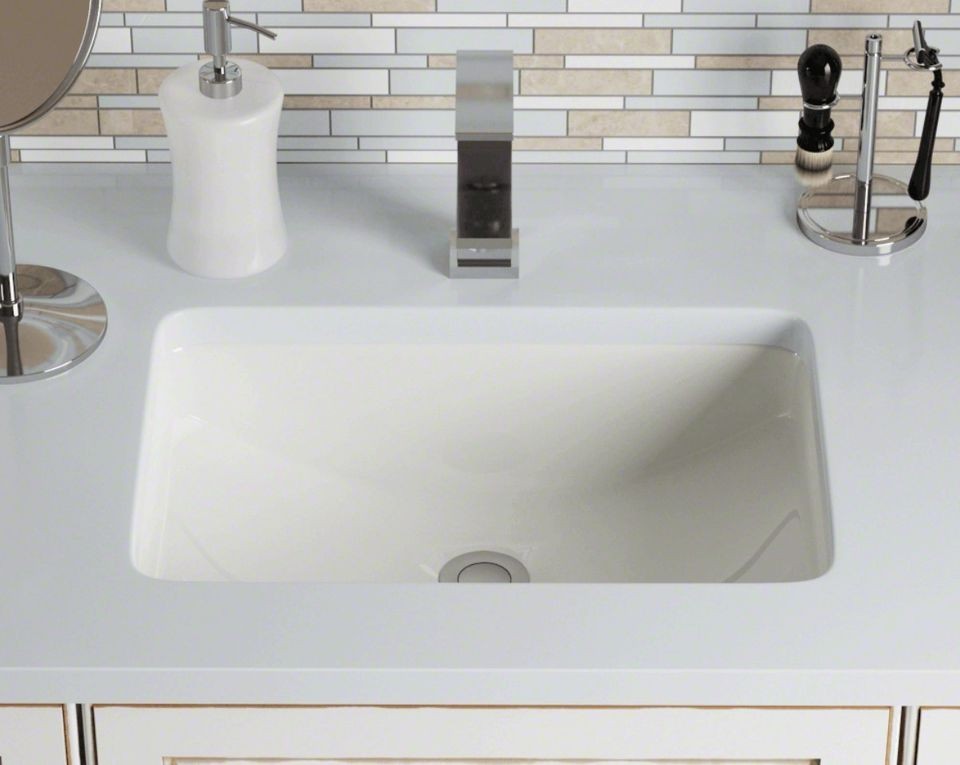 BATHROOM PORCELAIN UNDERMOUNT SINK