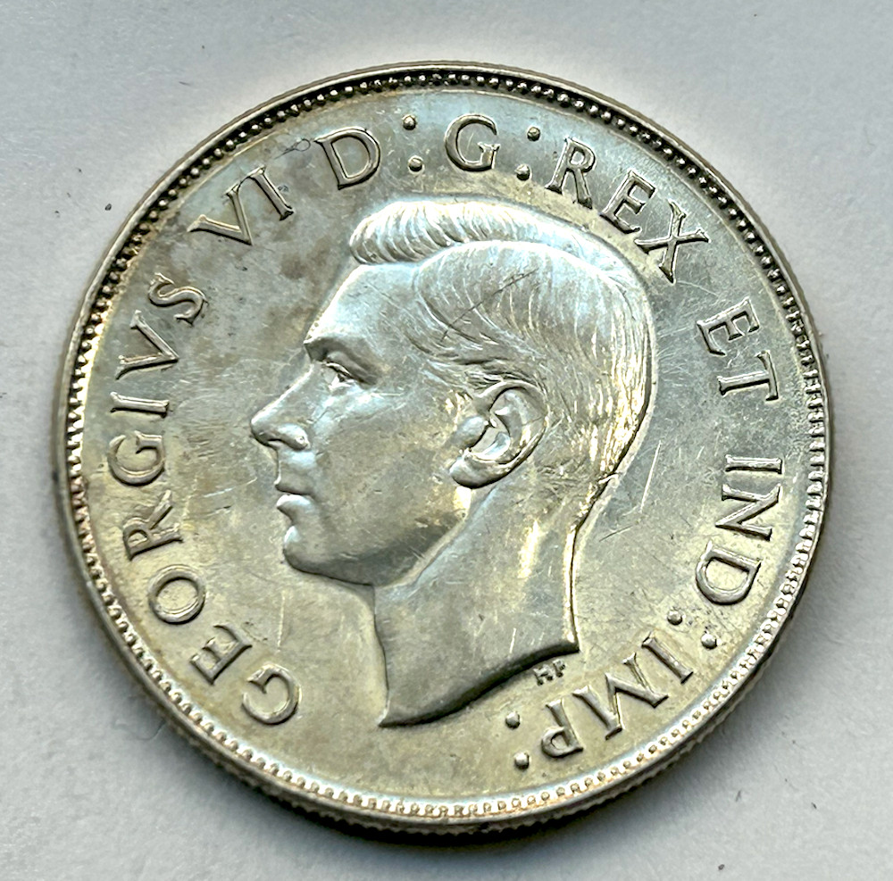 CANADA 50 CENTS 1945 - HIGH GRADE