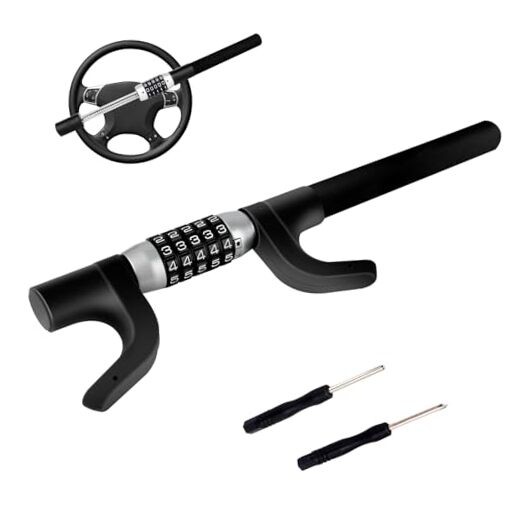 Car Steering Lock Anti-Theft Device, Multiple Password High-Security,