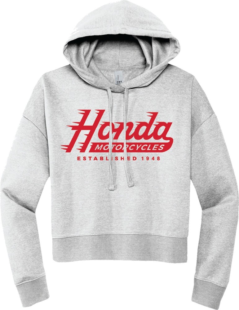 Licensed Honda Logo Womens Pullover Hoody Gray