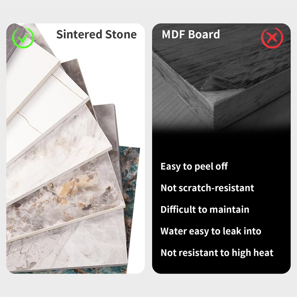 Leisure Marble Dining Table 31'' Tall Kitchen Restaurant Dining Bar Height Table