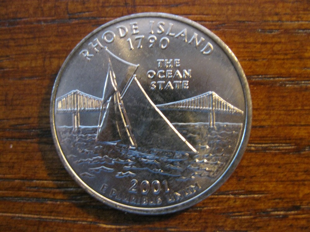 2001 D Rhode Island Statehood Quarter Gem BU!