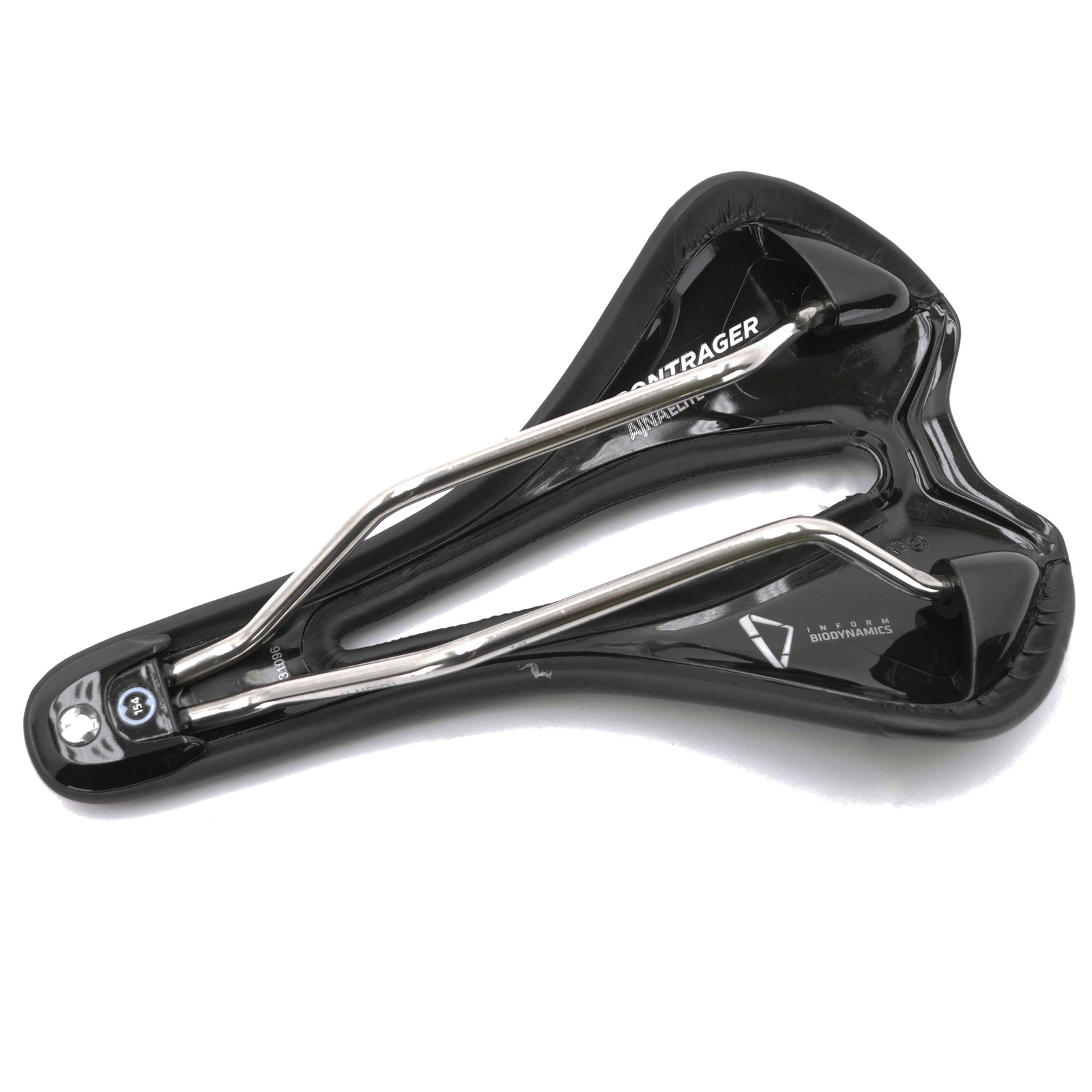 Bontrager Ajna Elite Womens Saddle, Titanium Rails, Medium 154mm, 2017, Black