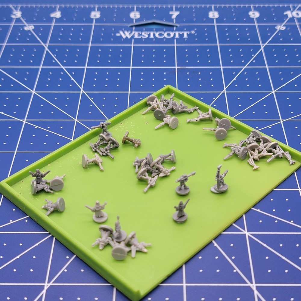 GW EPIC 40K IMPERIAL GUARD - Various Command x 35 - Gray 1990 OOP 6mm Plastic