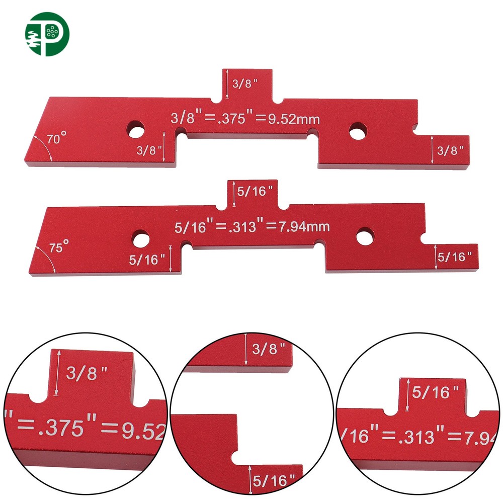 14 × Precision Aluminum Setup Blocks Height Gauge Router Table Setup Bars US