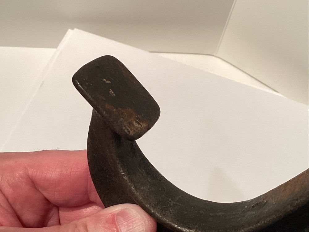 Vintage / Antique Cast Iron Hanger C Hook / Scale Hook