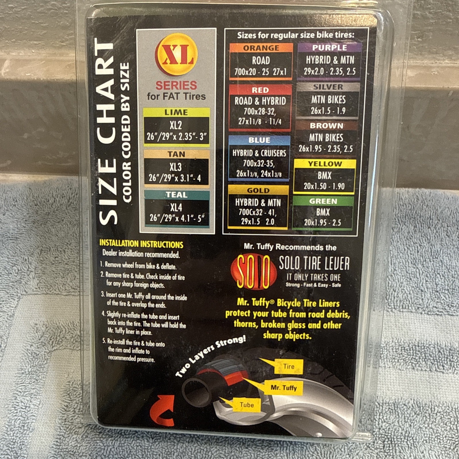 Mr. Tuffy Original Anti Flat Fat Bike Tire Liners - 26"/29" - Green [ssg]