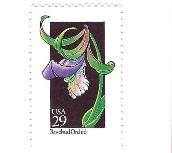 STAMP US SCOTT 2670 "Wild Flowers Rosebud Orchid" 29 CENT 1992 MNH