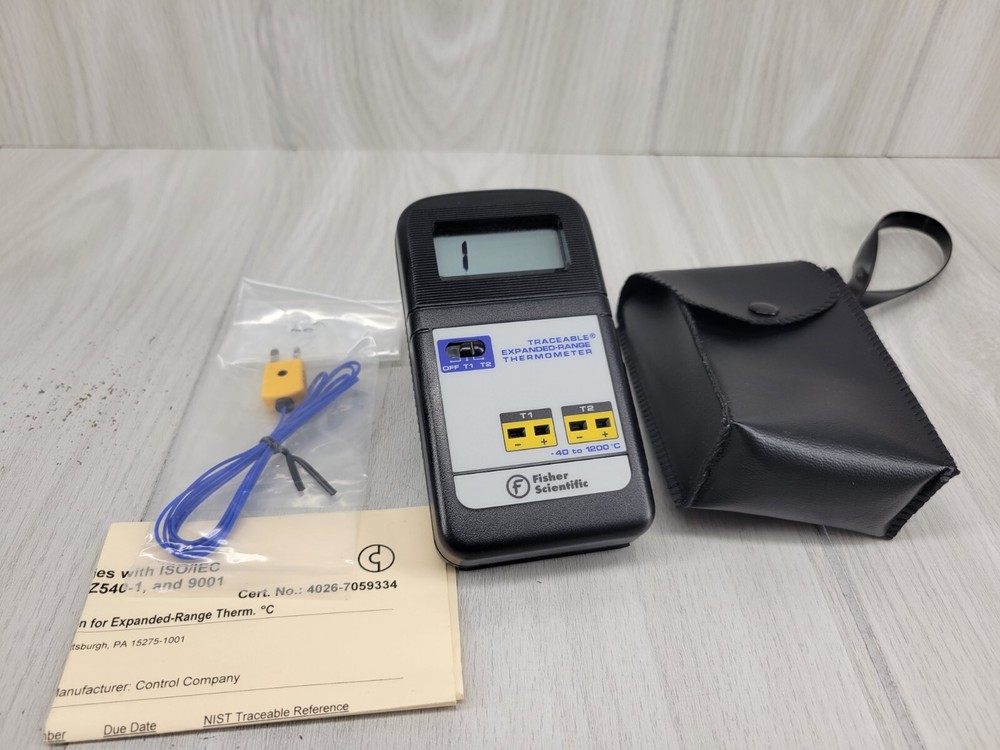 Fisher Scientific Traceable Expanded-Range Thermometer with Probe #2