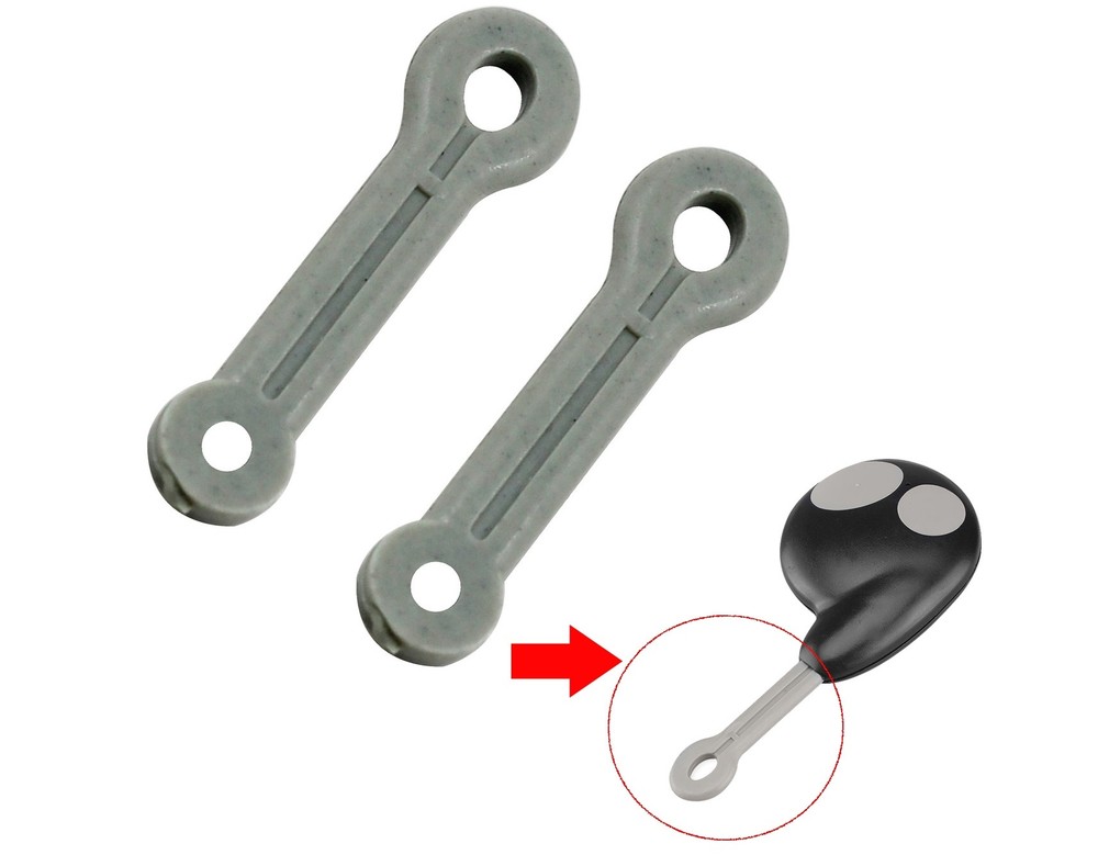 Cobra 2 Button Car Alarm Replacement Remote Key Fob ring rubber Strap Loop x 5