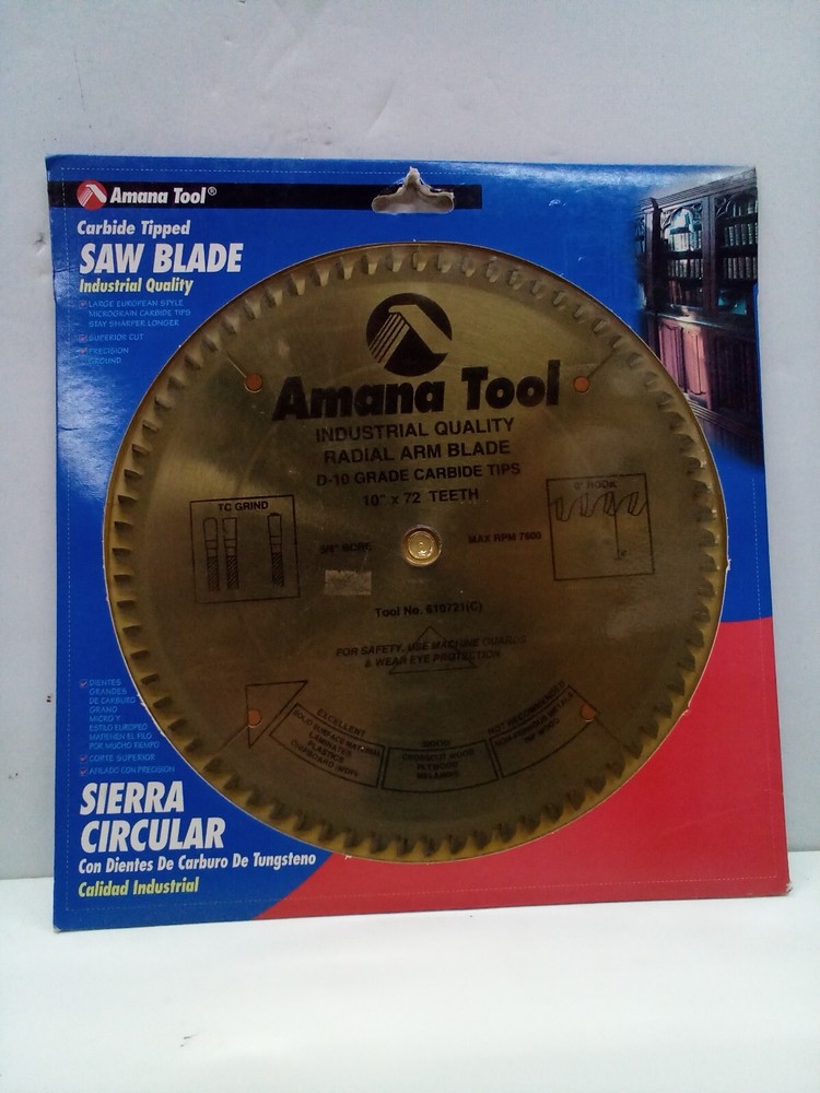 Amana Tool 10" radial arm saw blade for solid surface materials