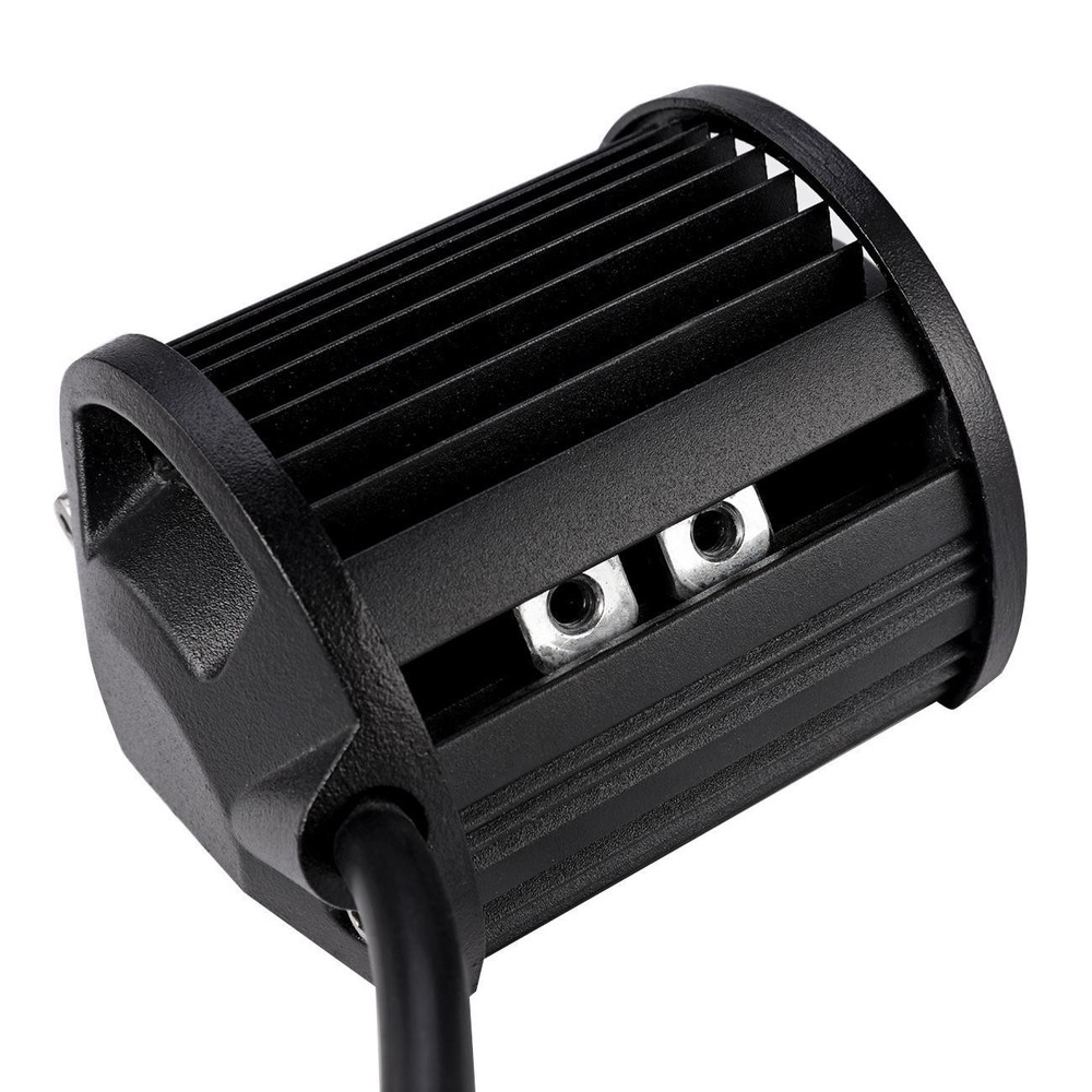 Pair 4" LED Work Light Bar Cube+Windshield Mount Brackets for Jeep Cherokee XJ