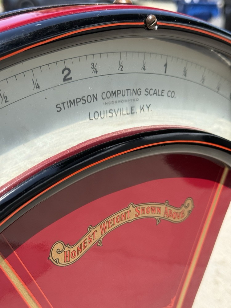 Antiques Stimpson Three Pound Off Set Computing Candy Scale circa 1900's