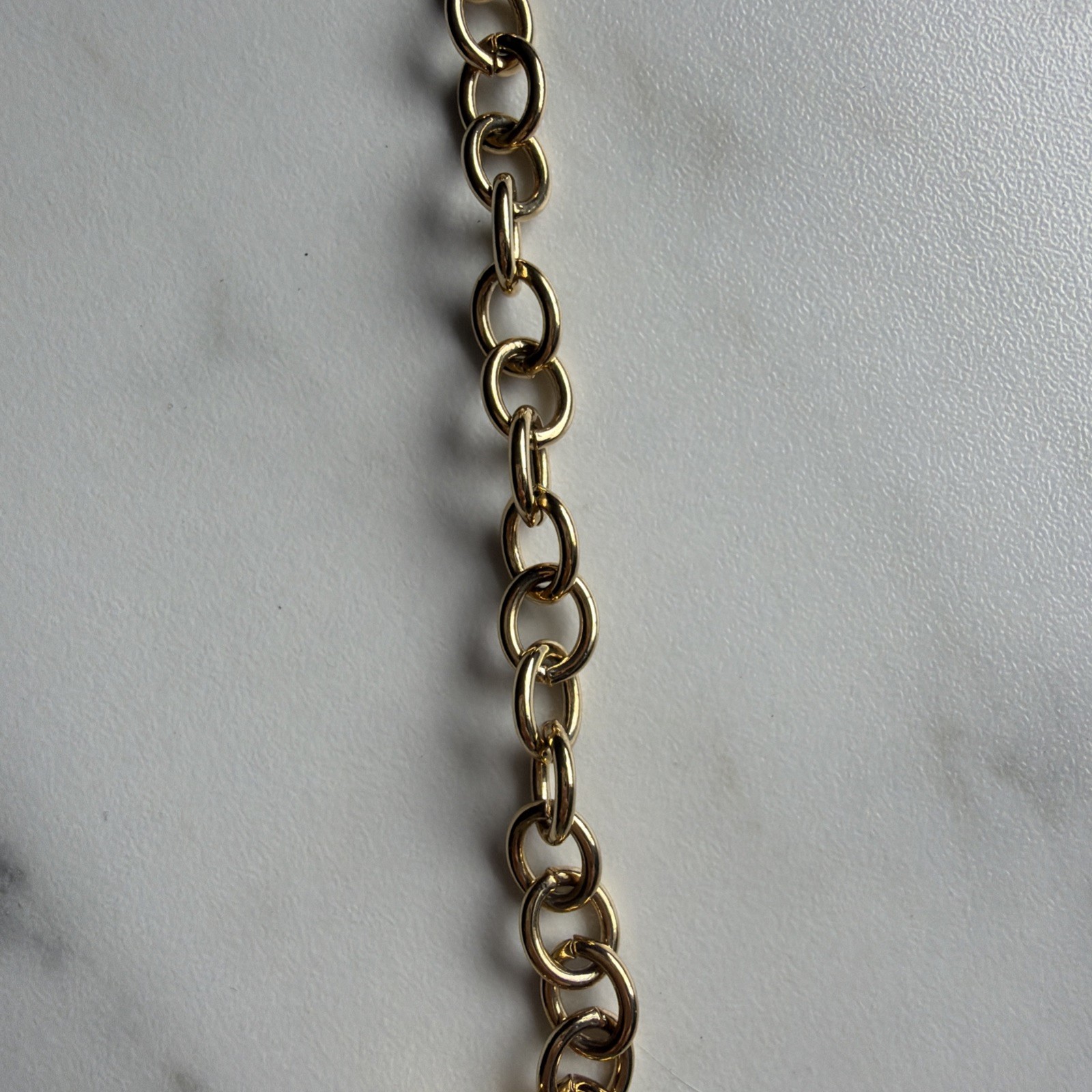 Vintage Napier Bracelet Goldtone Charm Link Chunky