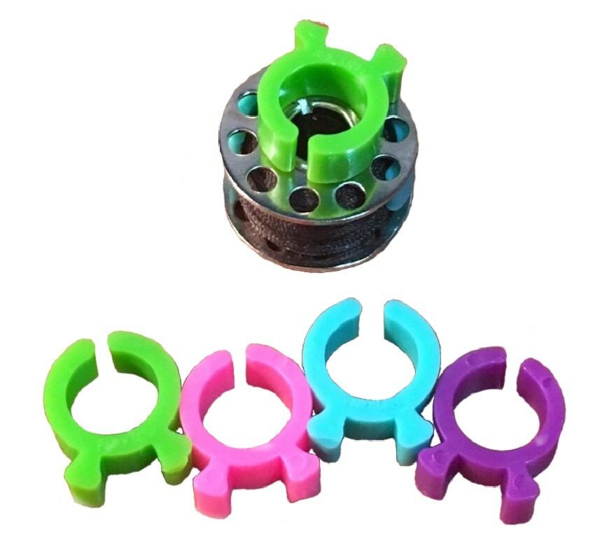 PeavyTailor 100Pcs (#12)Bobbin Holders Thread Clips Spool Huggers for Embroidery
