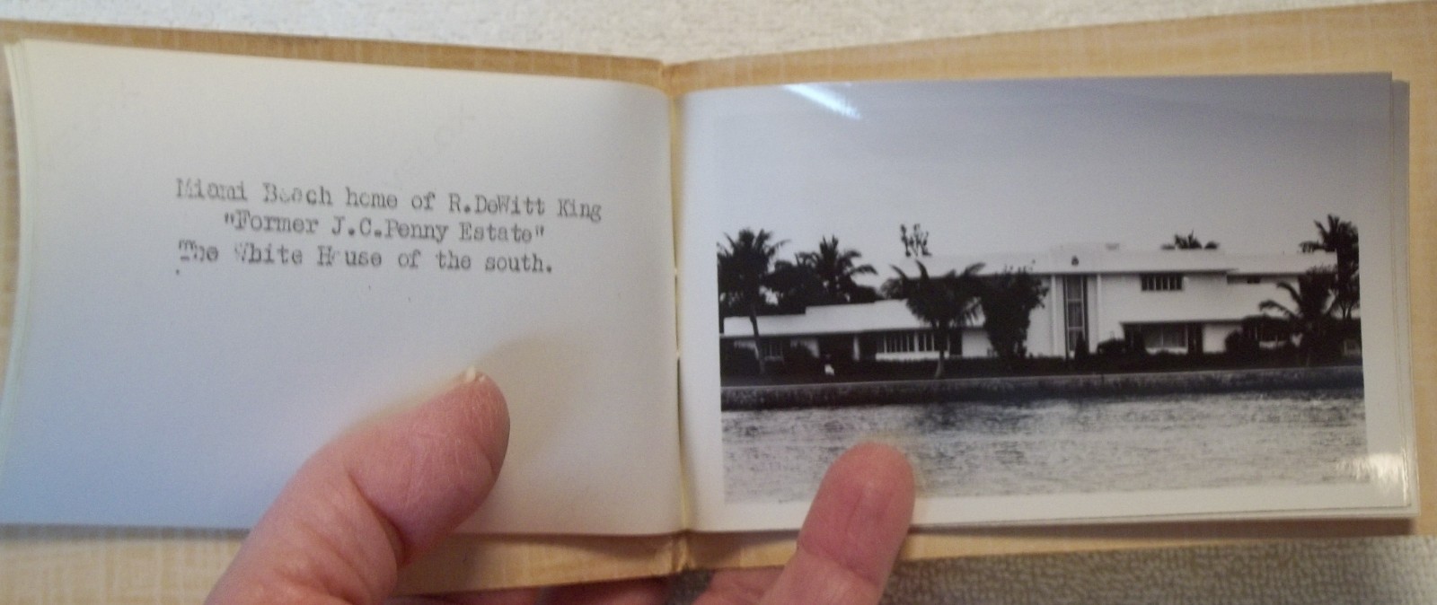 Photo Scenic Route Miss Miami Speed Boats Sightseeing BOOKLET Al Capones Home et