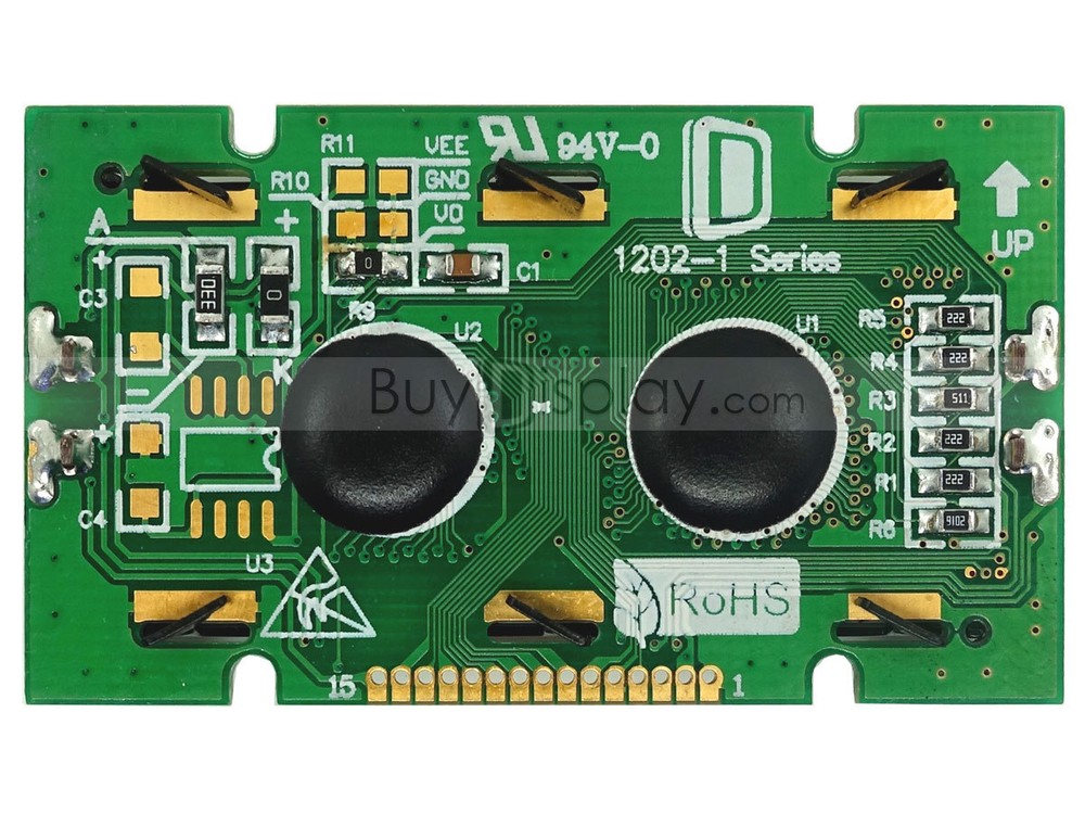 5V Wide Angle 12x2 Character LCD Module Display w/Tutorial,HD44780 Controller
