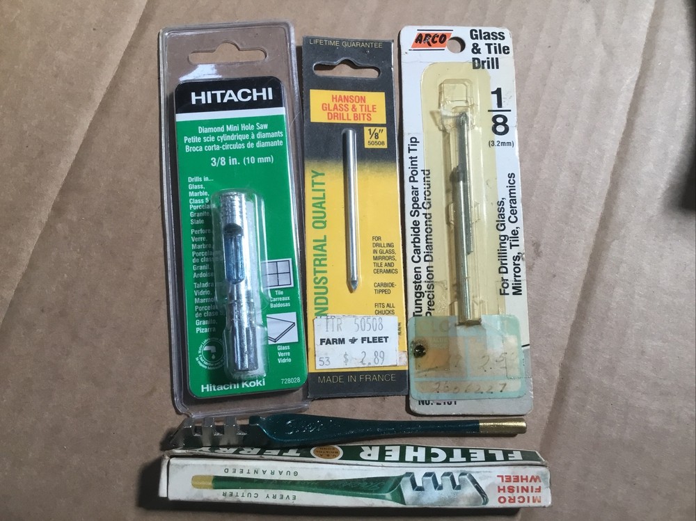 Glass Cutter and Drills