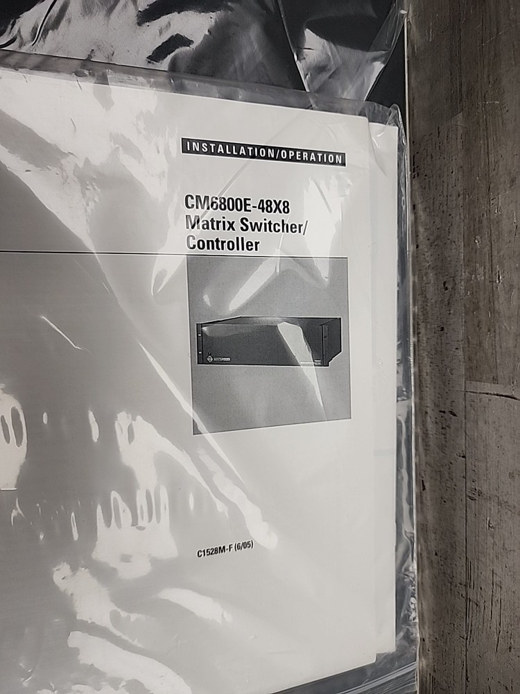 PELCO SYSTEM 6800 CM6800E-48X8 MATRIX SWITCHER CONTROLLER