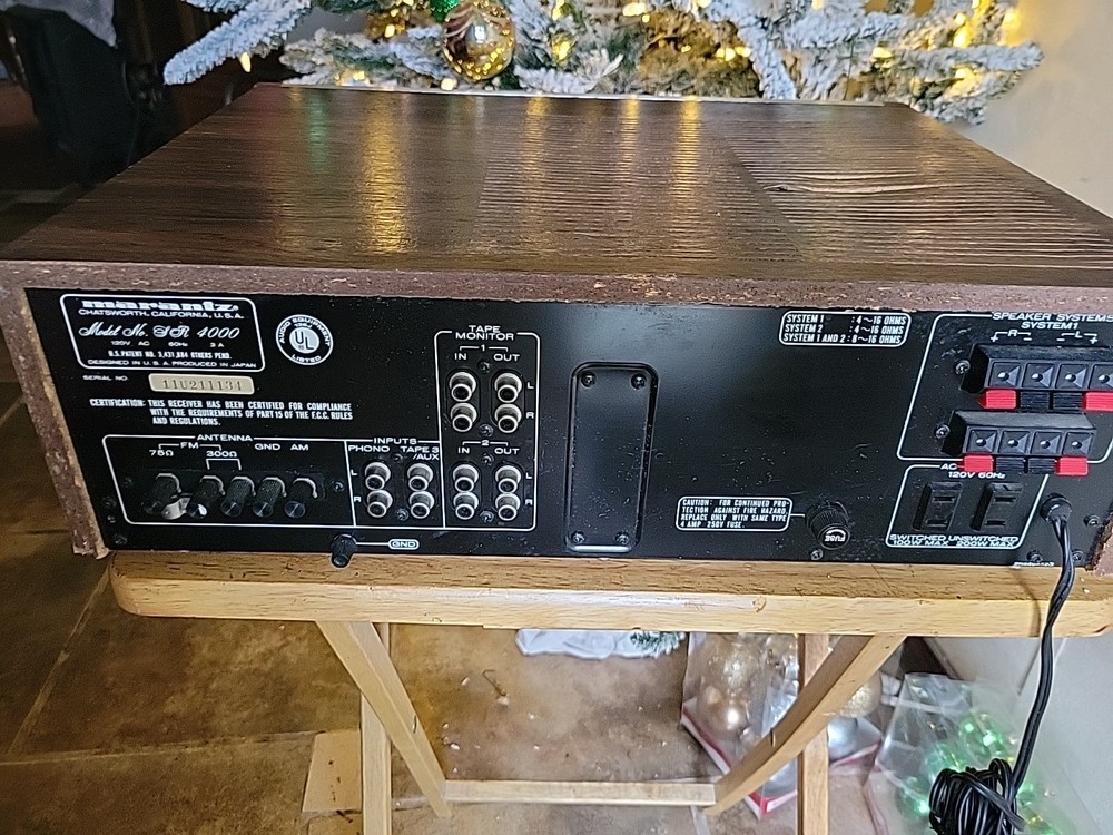Vintage Marantz SR-4000 Stereo Receiver - TESTED WORKING
