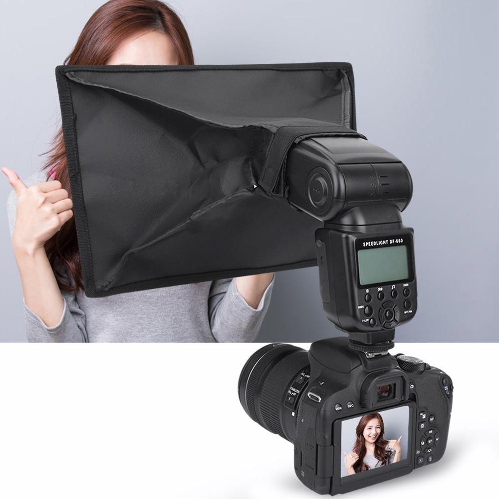 20x30cm Softbox Diffuser Accessories For Camera Flash Light Speedl Fit