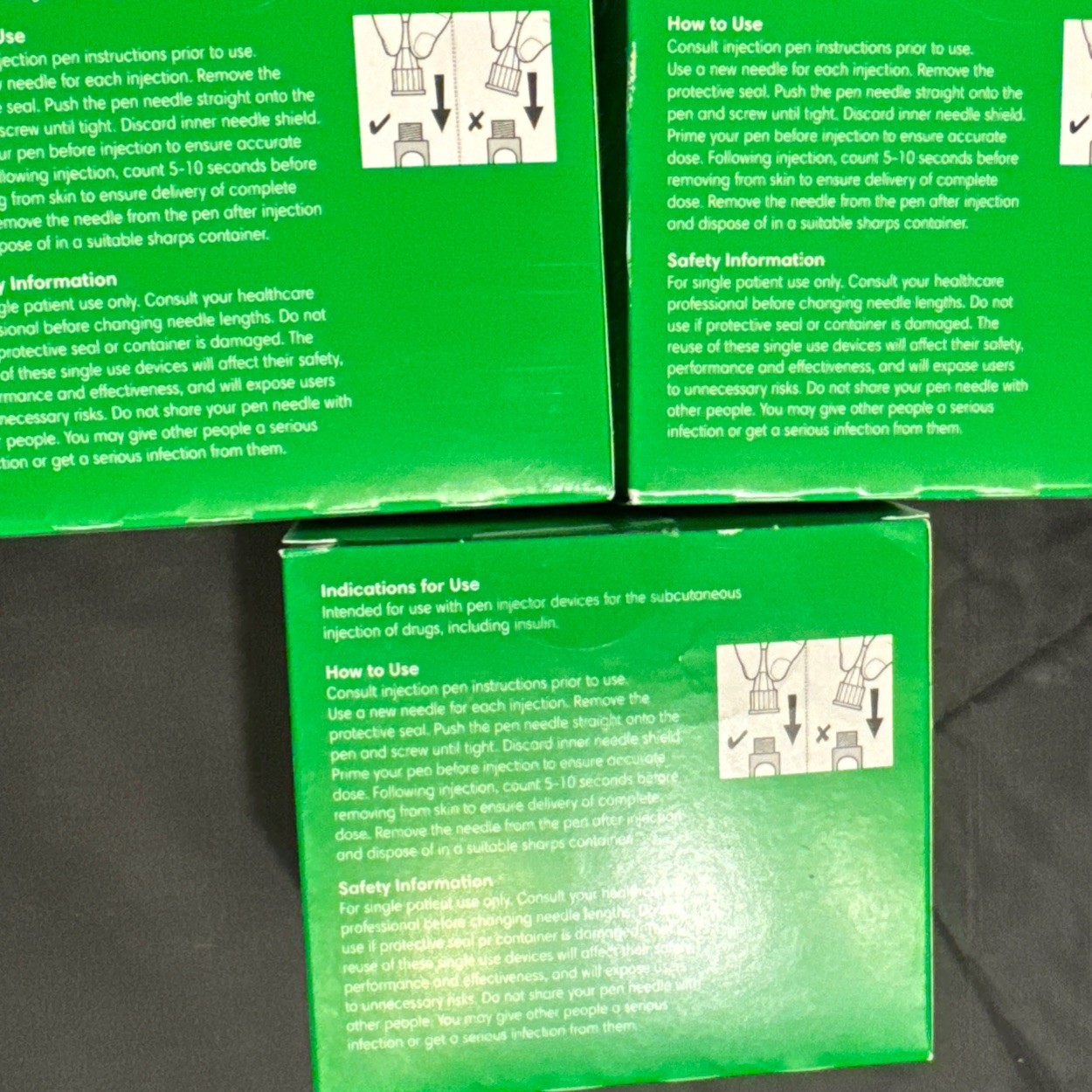 Disposable Capped Needles 4mm X 32 Ga 100 Box 3 Boxes Exp 6/28/29, 300 Total Ct.