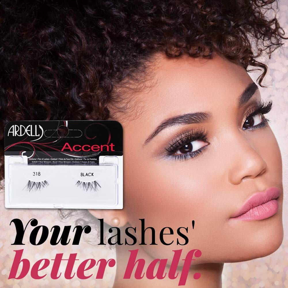 Ardell Accent False Eyelashes #318 Black (4 Pack)
