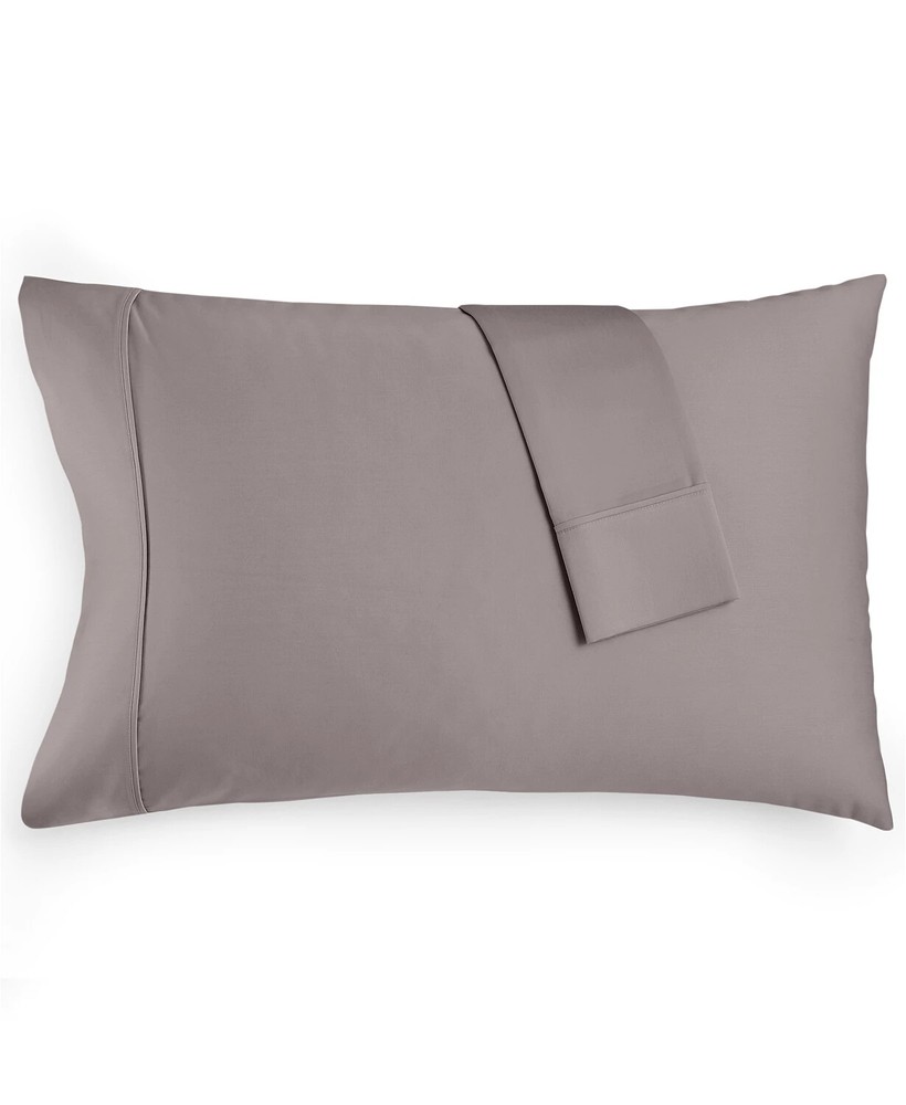 AQ Textiles Grayson 950 Thread Count Cotton Blend Pillowcase PAIR  STANDARD Grey