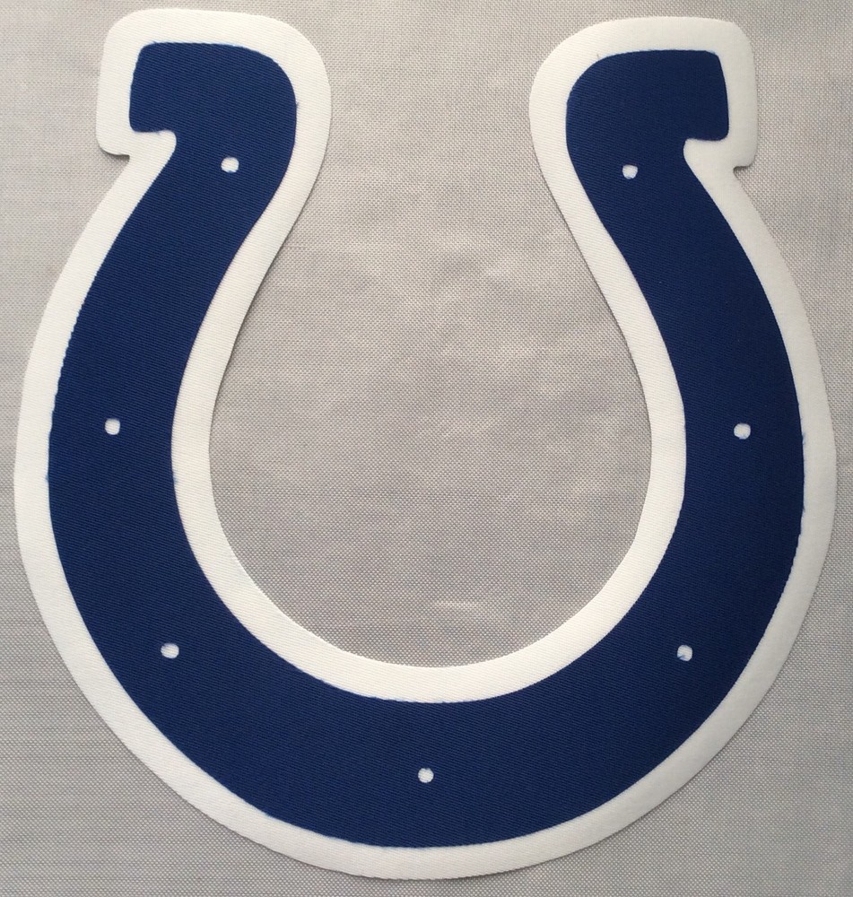 HUGE INDIANAPOLIS COLTS IRON-ON PATCH - 7.25" x 7.5"