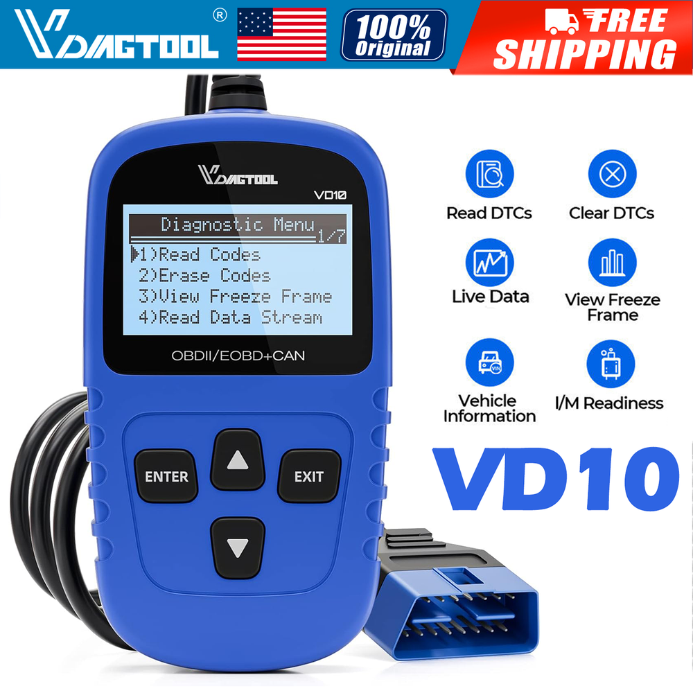 Automotive OBDII Scanner Code Reader Car Check Engine Fault Diagnostic Tool