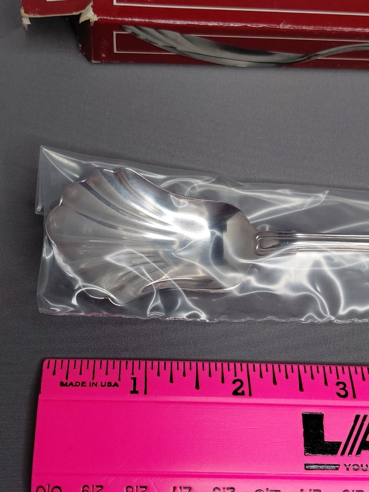 Gorham Sugar Spoon Silverplate Shell Shape N116 With Box 6" Unused
